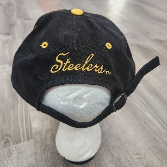 Vintage 90s Pittsburgh Steelers NFL Drew Pearson Strapback Baseball Hat Cap - Picture 4 of 8